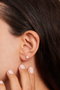 Heliophilia Silver Pendientes de Plata Esterlina 925 Dorado